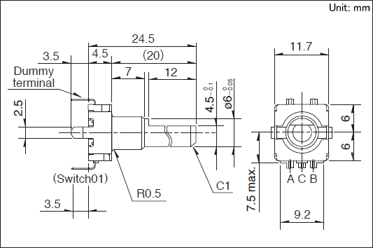 EC11E15204A3外形图