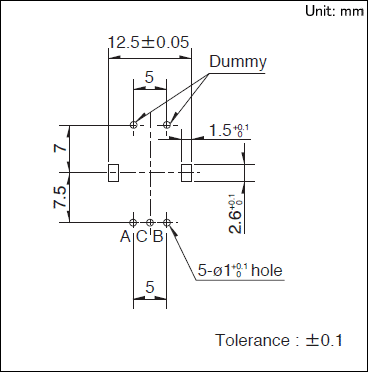 EC11E15204A3安装孔尺寸图